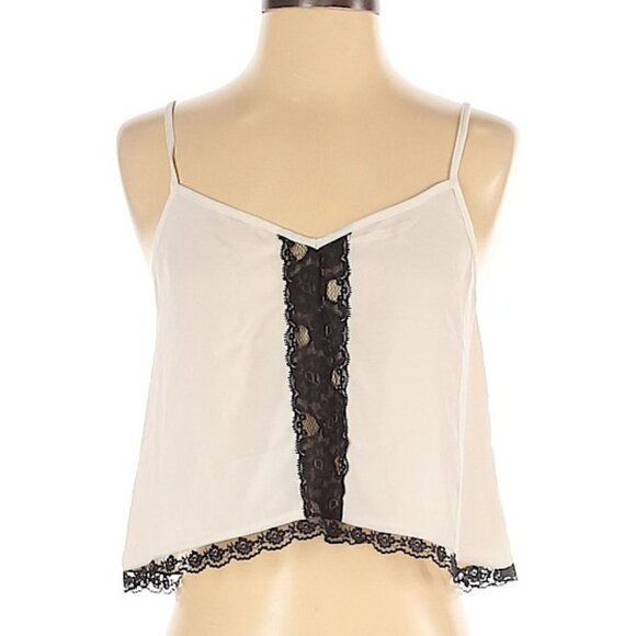 Forever 21 Tops - Forever 21 Crop Sleeveless Blouse with Lace Size S